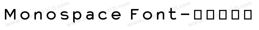 Monospace Font字体转换